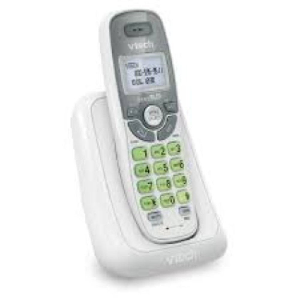 VTech CS6114 DECT 6.0 Cordless Phone White/Grey With 1 Handset NIB